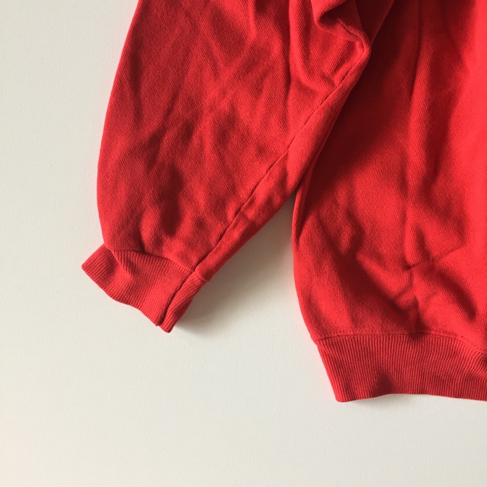Vintage 80s Let It Snow Red Sweatshirt L XL - Picture 3 of 4